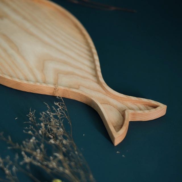 Khay gỗ hình cá- khay gỗ tự nhiên