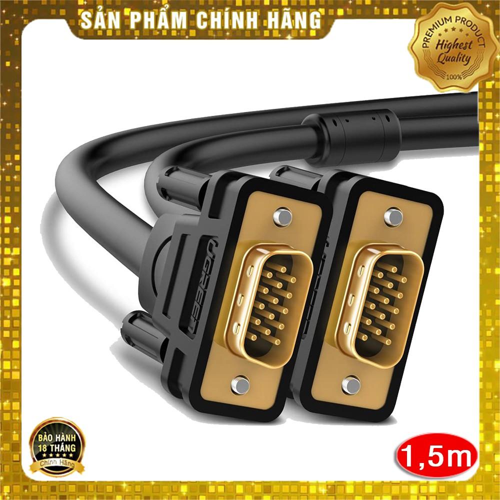 Cáp VGA 15 pin 2 đầu dương Ugreen VG101 dài từ 1,5m đến 30m chính hãng - Hàng Chính Hãng