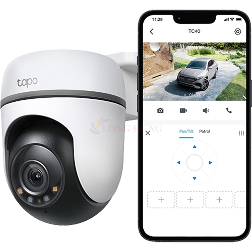 Camera ngoài trời TP-Link Tapo Outdoor Pan/Tilt Home Security Wifi 1080p Full HD TC40 - Hàng chính hãng