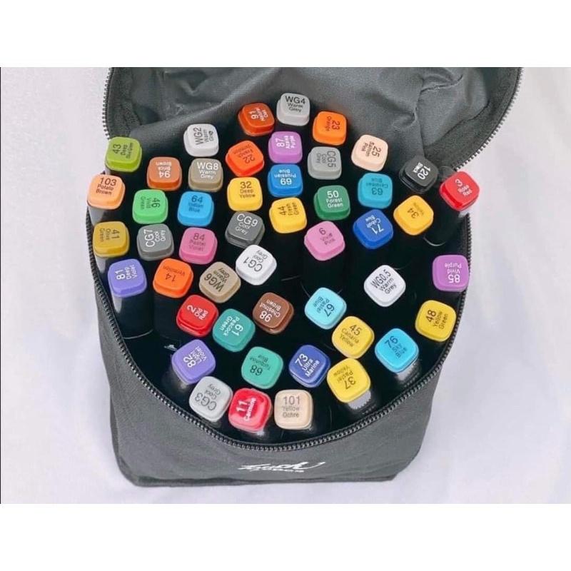 Bộ Bút Dạ 48 Chi Tiết Cho Bé tập Tô Bút màu Touch Mark Cool Coco Pison Marker