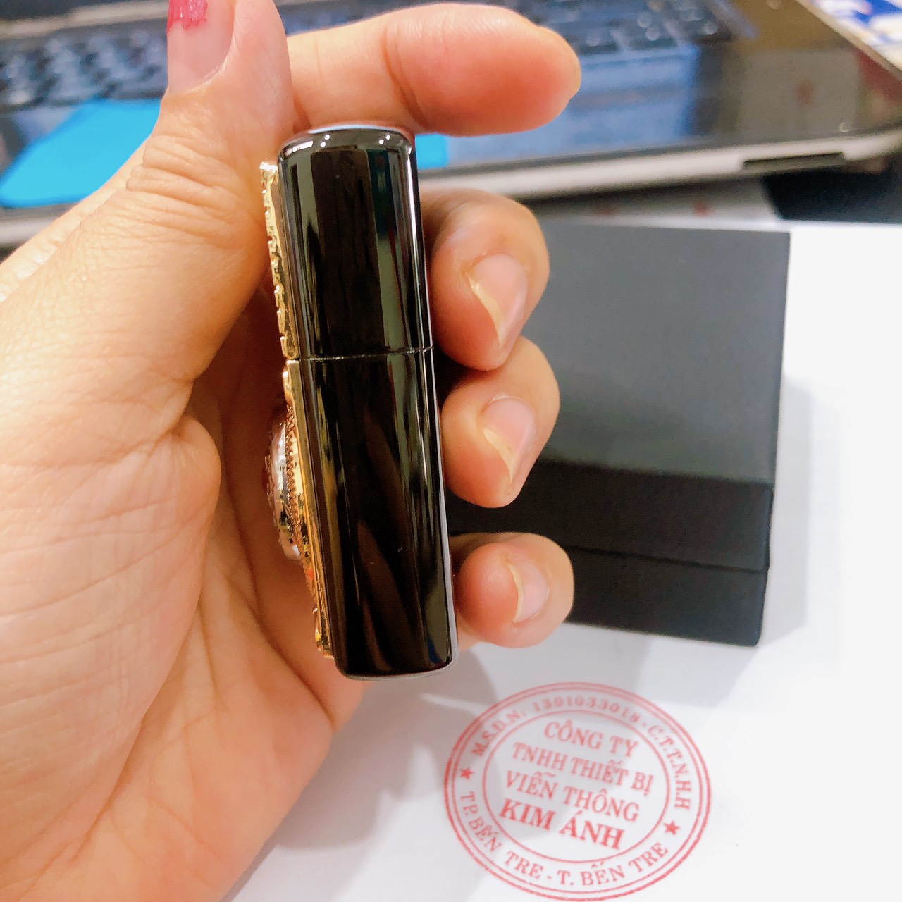 Bật lửa, hộp quẹt Chief đồng nguyên chất có Nút Xoay chủ đề 12 con giáp