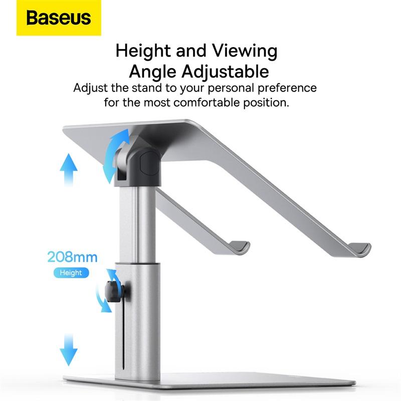 Baseus -BaseusMall VN Đế tản nhiệt cho laptop Baseus Metal Adjustable Laptop Stand (Hàng chính hãng)