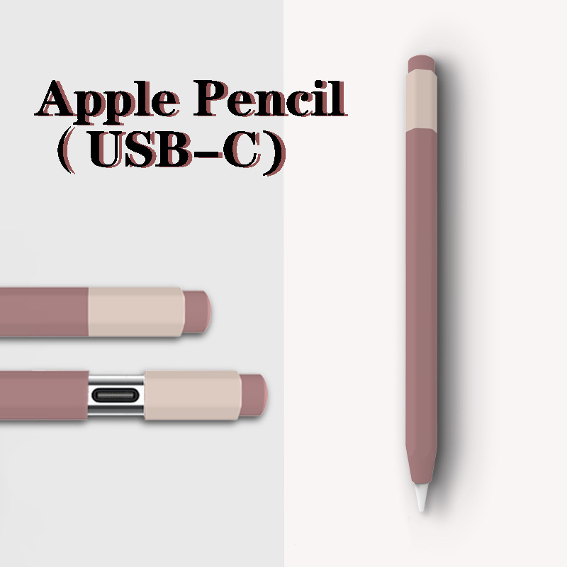 Ốp silicon bảo vệ Apple Pencil USB-C kiểu bút chì kim - Hàng Chính Hãng