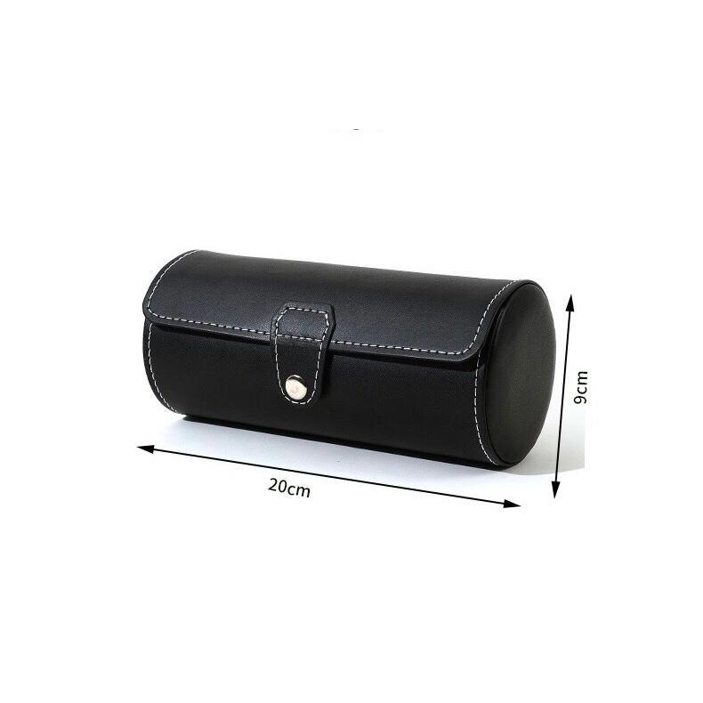 Hộp đựng đồng hồ 3 ngăn bằng da 20x9cm đẹp 005