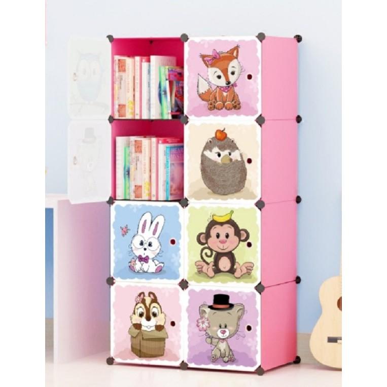 Tủ Ghép Đa Năng 8 ô Hình Lá Phong