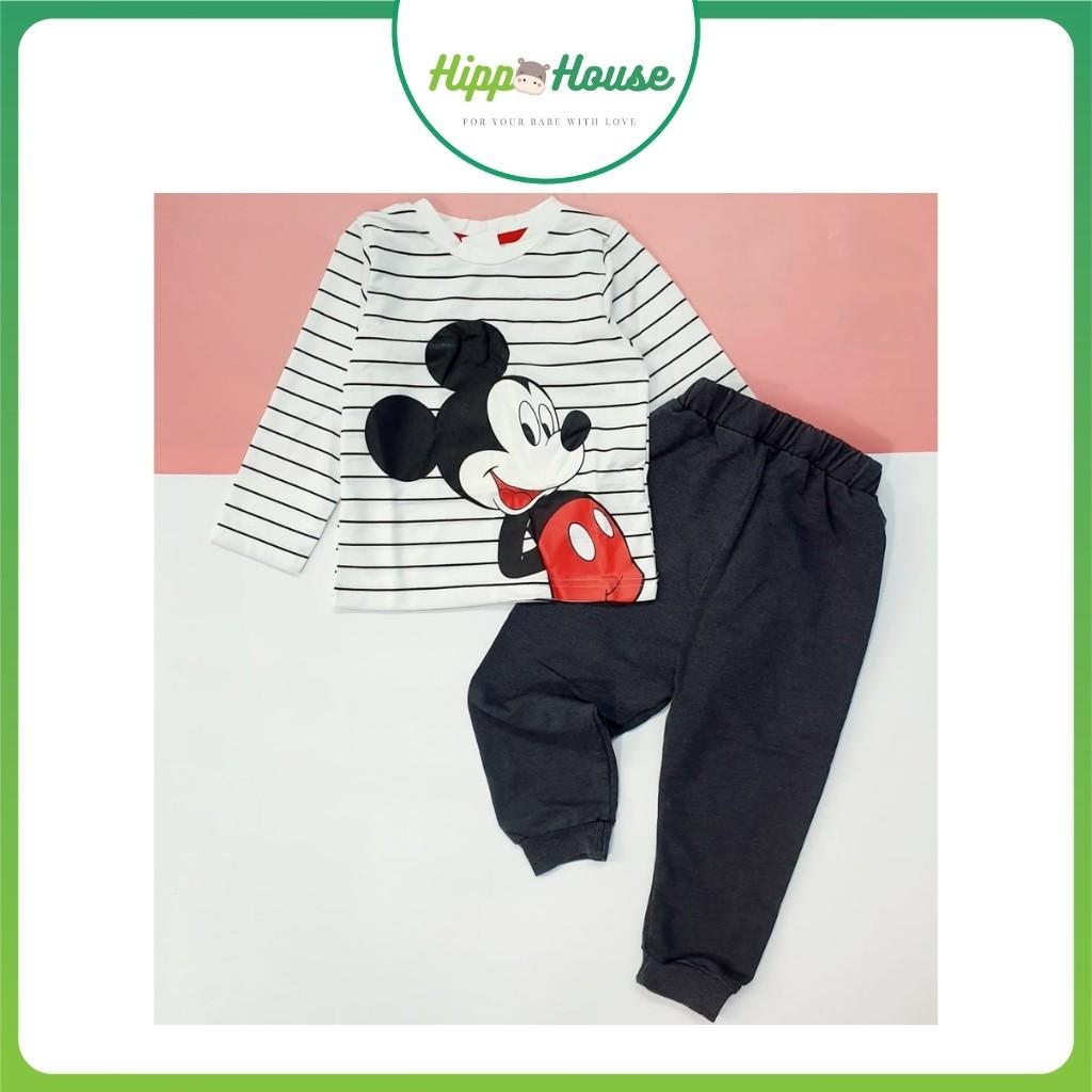Bộ Dài Tay Bé Trai Hoạ Tiết Mickey