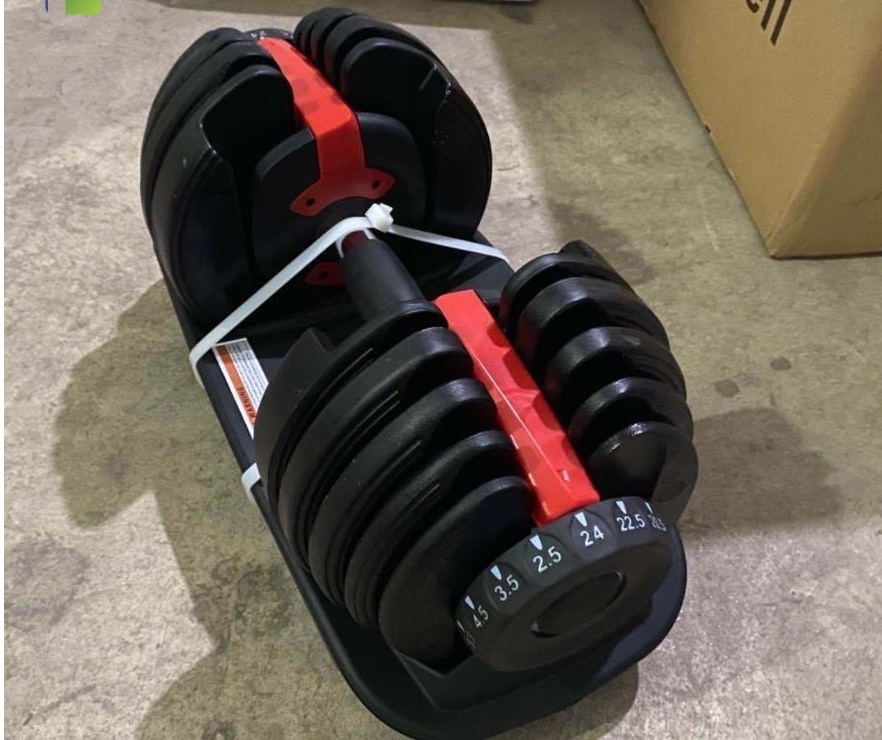 Một Bộ 2 Tạ Tay 48kg ,mỗi bên 24kg Điều Chỉnh Khóa Số Tự Động Loại Cao Cấp Có Khay đựng