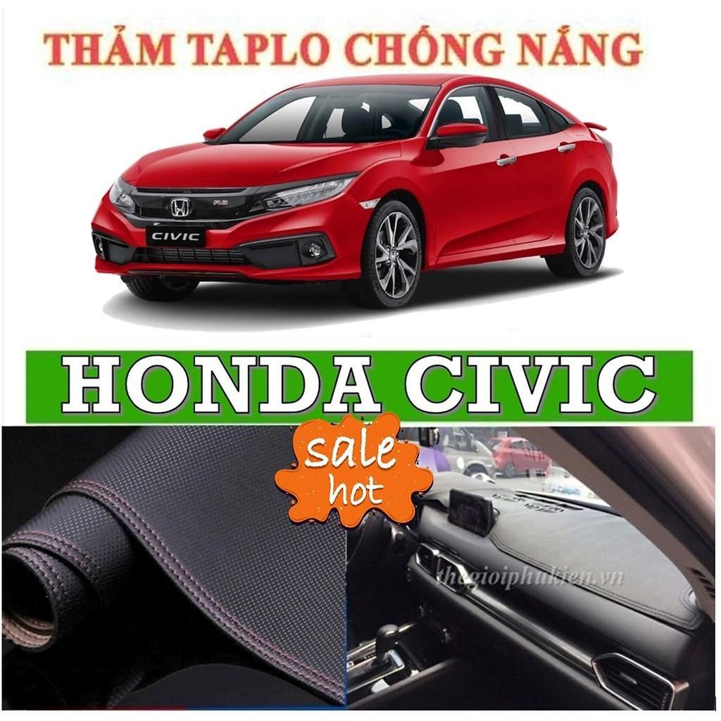 Thảm taplo dành cho HONDA CIVIC 2016-2020 Vân cacbon cao cấp chống nắng nóng hiệu quả