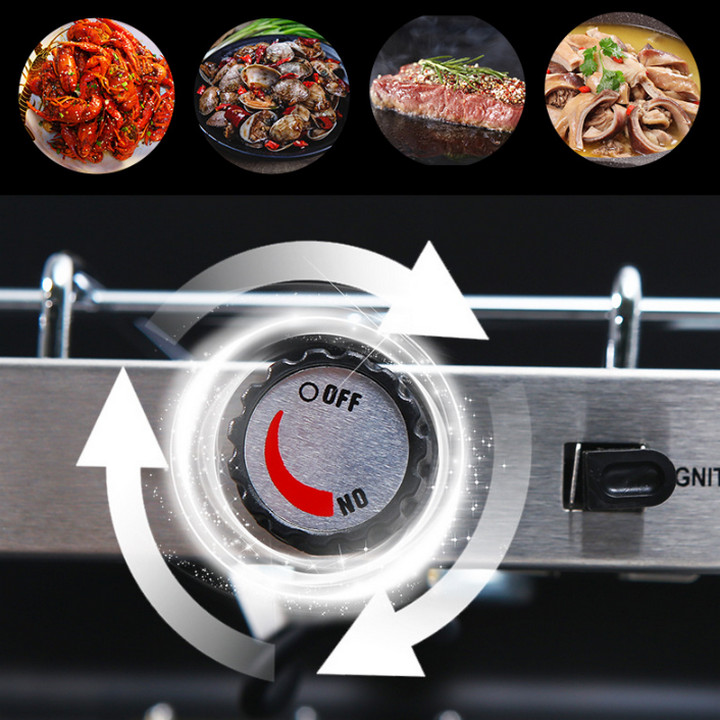 Bếp 3 Lò Dạng Xếp Dùng Ngoài Trời Cassette Party Cao Cấp - Home and Garden