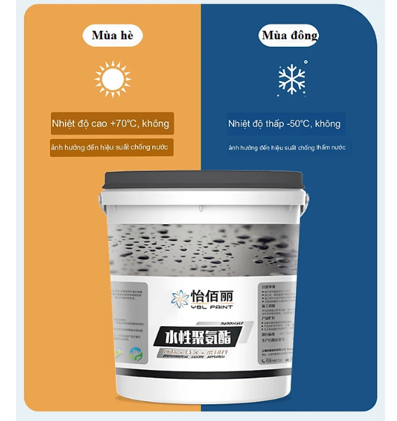Waterpool Polyurethane Sơn Keo chống thấm, chống nóng sàn,tường, mái tôn công nghệ Nhật Bản 600g