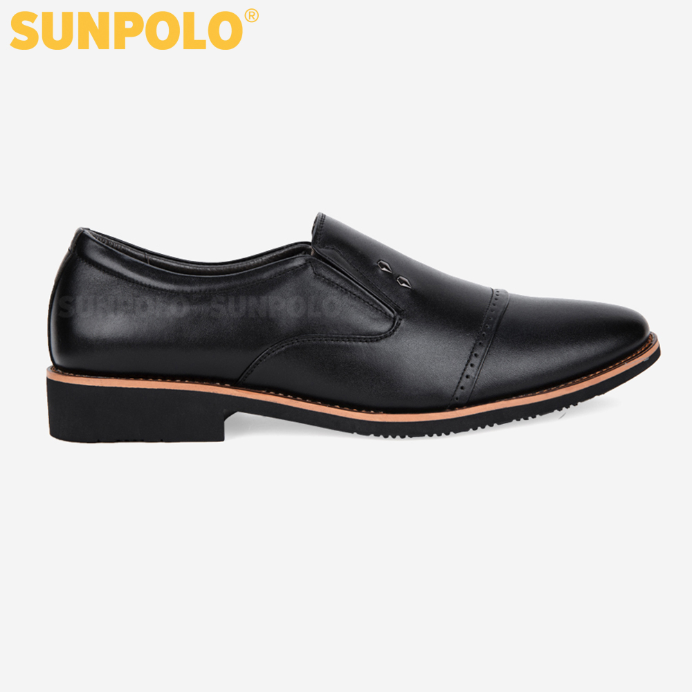 Giày Nam Da Bò Công Sở SUNPOLO SPH309 (Đen, Nâu bò)