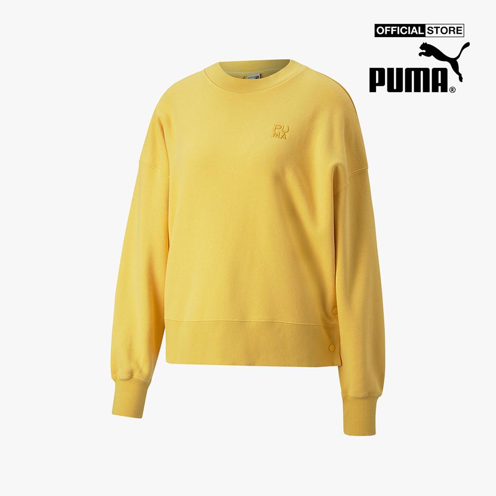 PUMA - Áo sweatshirt nữ cổ tròn tay dài Infuse 535647