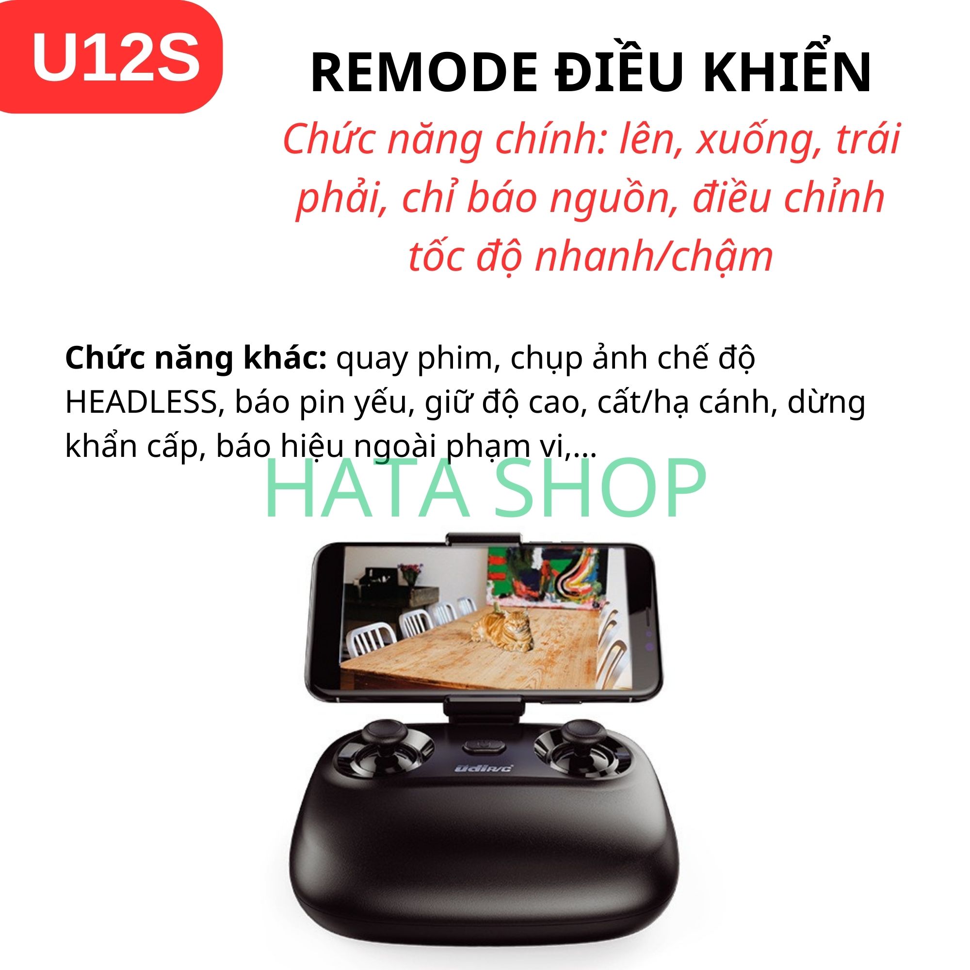 Máy Bay Trực Thăng U12S Helicopter Có Wifi Camera Chụp Ảnh/Video Bản 2 Pin Sạc Điều Khiển Từ Xa, mô hình máy bay trực thăng trên không