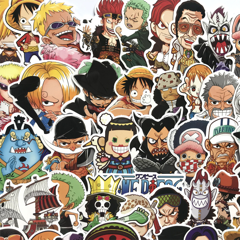 Bộ 60 miếng Sticker hình dán One Piece Set60