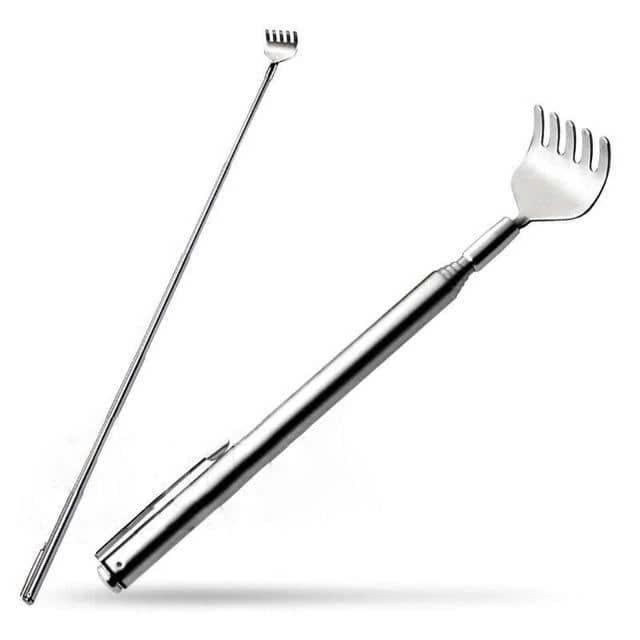 Combo 5 Cây gãi lưng inox bàn tay inox gãi lưng gấp gọn có thể điều chỉnh độ dài đến 50cm Massage Máy Massage