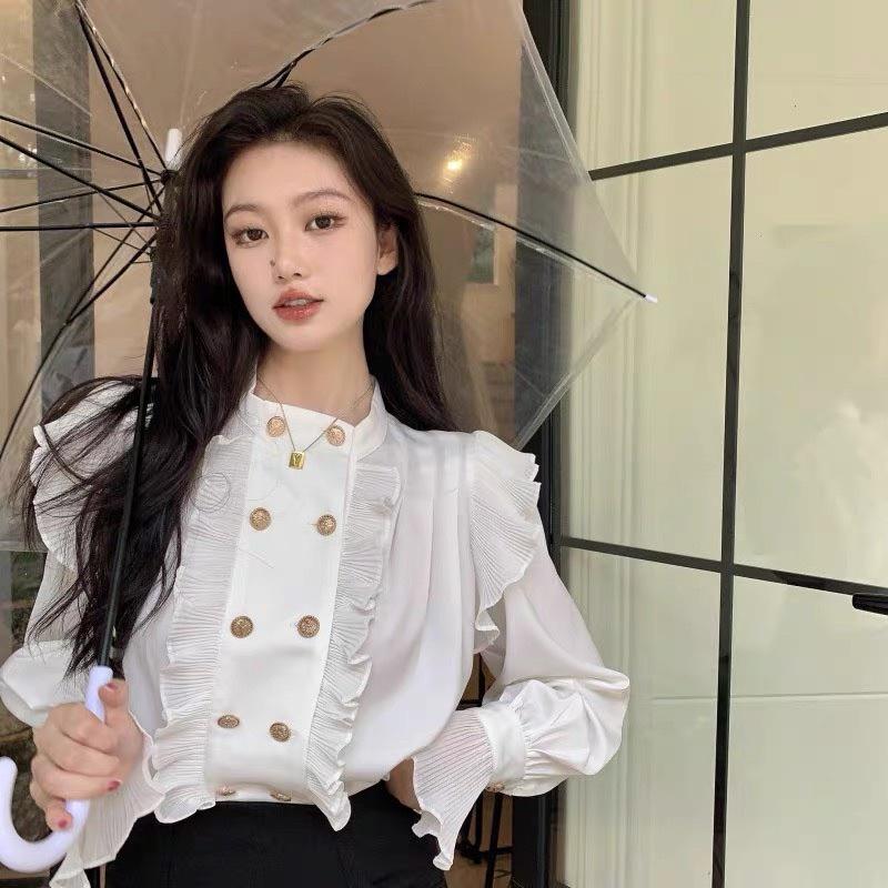 Áo Sơmi Bèo Khuy Ngọc Tiểu Thư Có Ảnh Thật Kèm Video