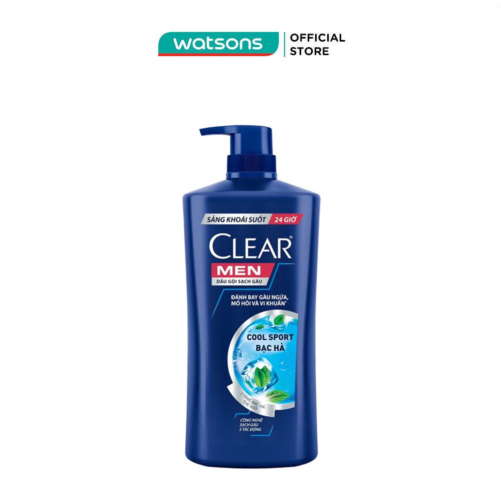 Dầu Gội Sạch Gàu Clear Men Cool Sport Bạc Hà 630g (612ml)