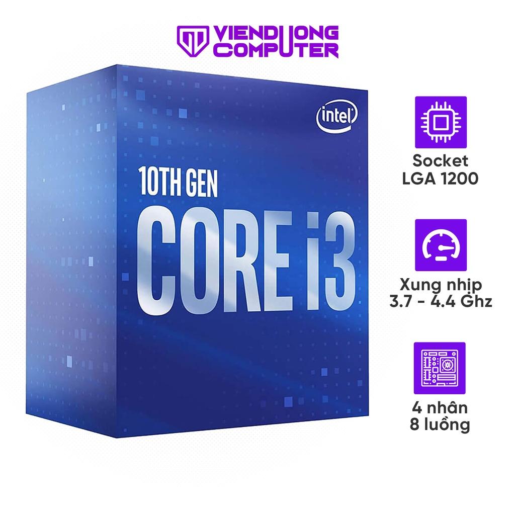 Bộ xử lý CPU Intel Core i3-10105/10105F (3.7Hz - 4.4Hz 4 nhân 8 luồng, 6MB, 65W) - Hàng chính hãng