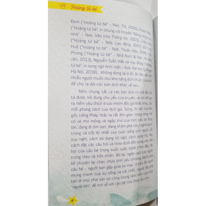 Sách - Hoàng Tử Bé- Tác Giả Antonie De Saint Exupery (bc)