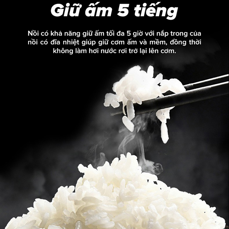 Nồi Cơm Điện Tử Sharp KS-COM08V-SL – Hàng Chính Hãng