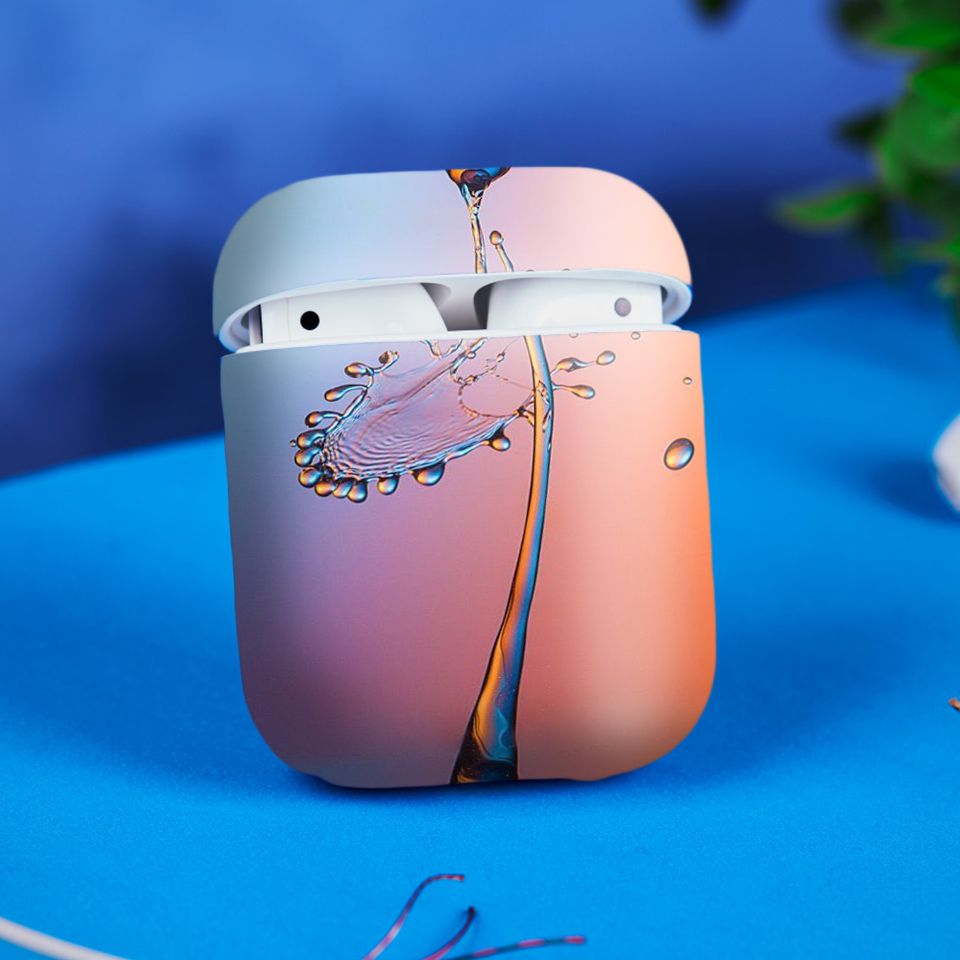 Miếng dán skin chống bẩn cho tai nghe AirPods in hình Họa tiết - HTx060 (bản không dây 1 và 2