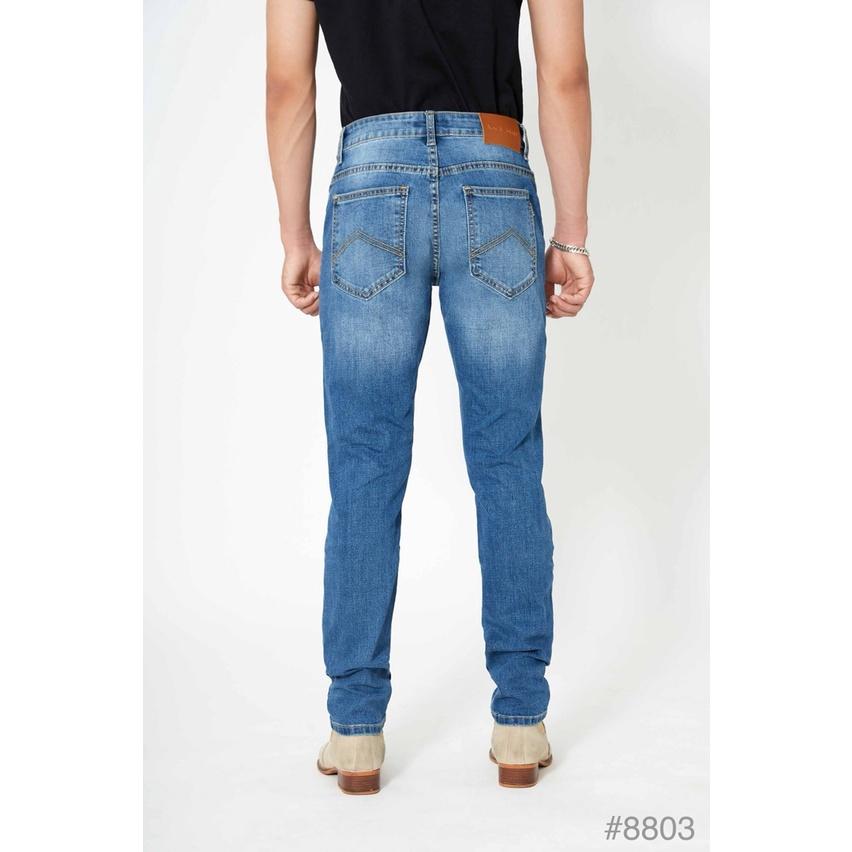 Quần jean nam xanh sáng ôm dáng 8803