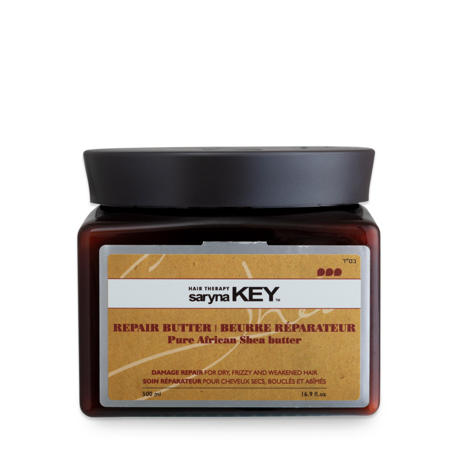 Kem bơ ủ tóc phục hồi chuyên sâu Saryna Key Pure African Shea Butter Israel 500ML