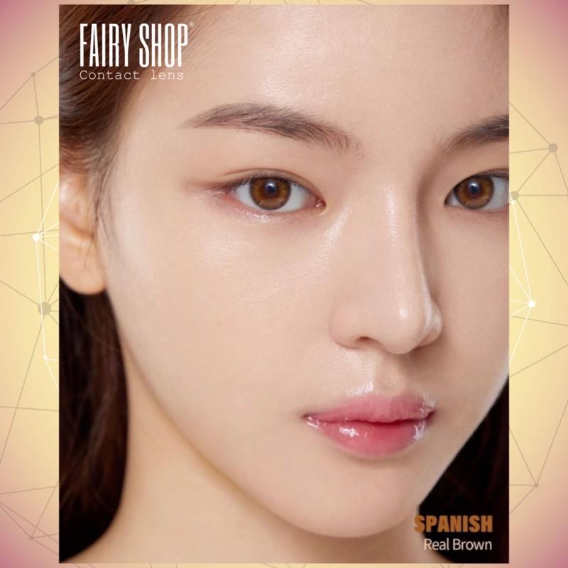 Áp tròng Spanish Brown 14.0mm - Kính Áp Tròng FAIRY SHOP CONTACT LENS độ cận 0 đến 8