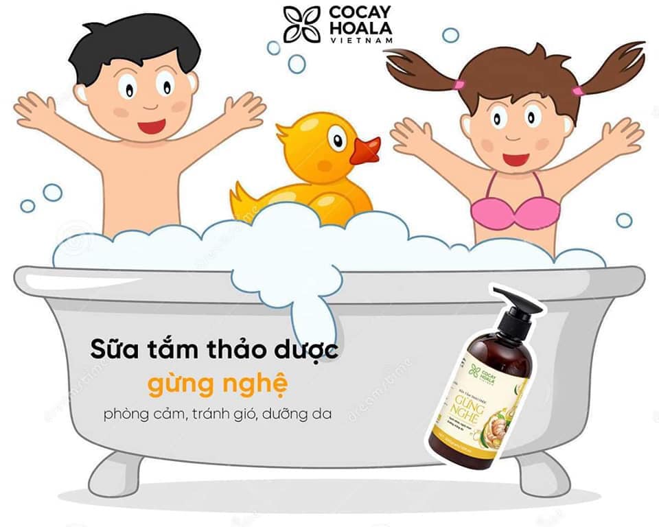 Combo Sữa rửa mặt ngừa mụn, sáng da GOBO & Sữa tắm Gừng nghệ ngăn mụn lưng, giữ ấm chơ thể - COCAYHOALA