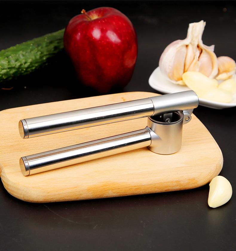 Máy Ép Tỏi Inox Cầm Tay Gừng Bùn Ép Rau Củ Quả Thớt Cắt Dao Nghiền Thức Ăn Dụng Cụ Nấu Ăn Nhà Bếp
