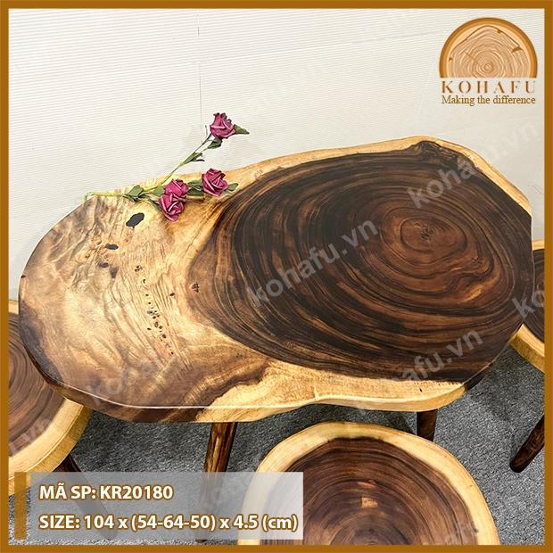 MẶT BÀN CAFE GỖ ME TÂY KIỂU DÁNG ĐỘC LẠ SIÊU VÂN - HÀNG TẠI XƯỞNG KR20178-180