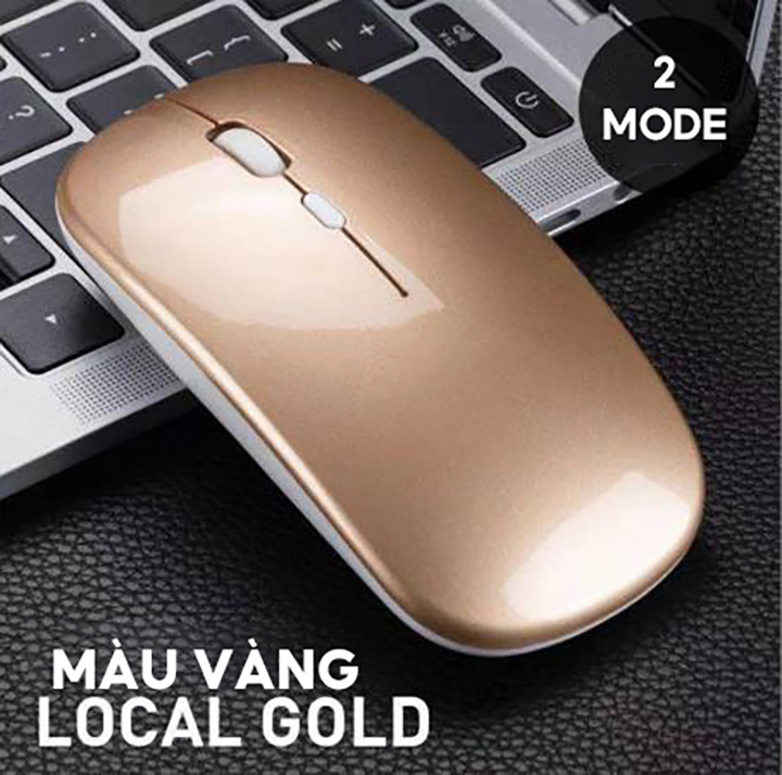 Chuột Không Dây Kết Nối Bluetooth, Cổng Kết Nối 2.4g Tốc Độ Cao Không Bị Delay Mỗi Lần Click