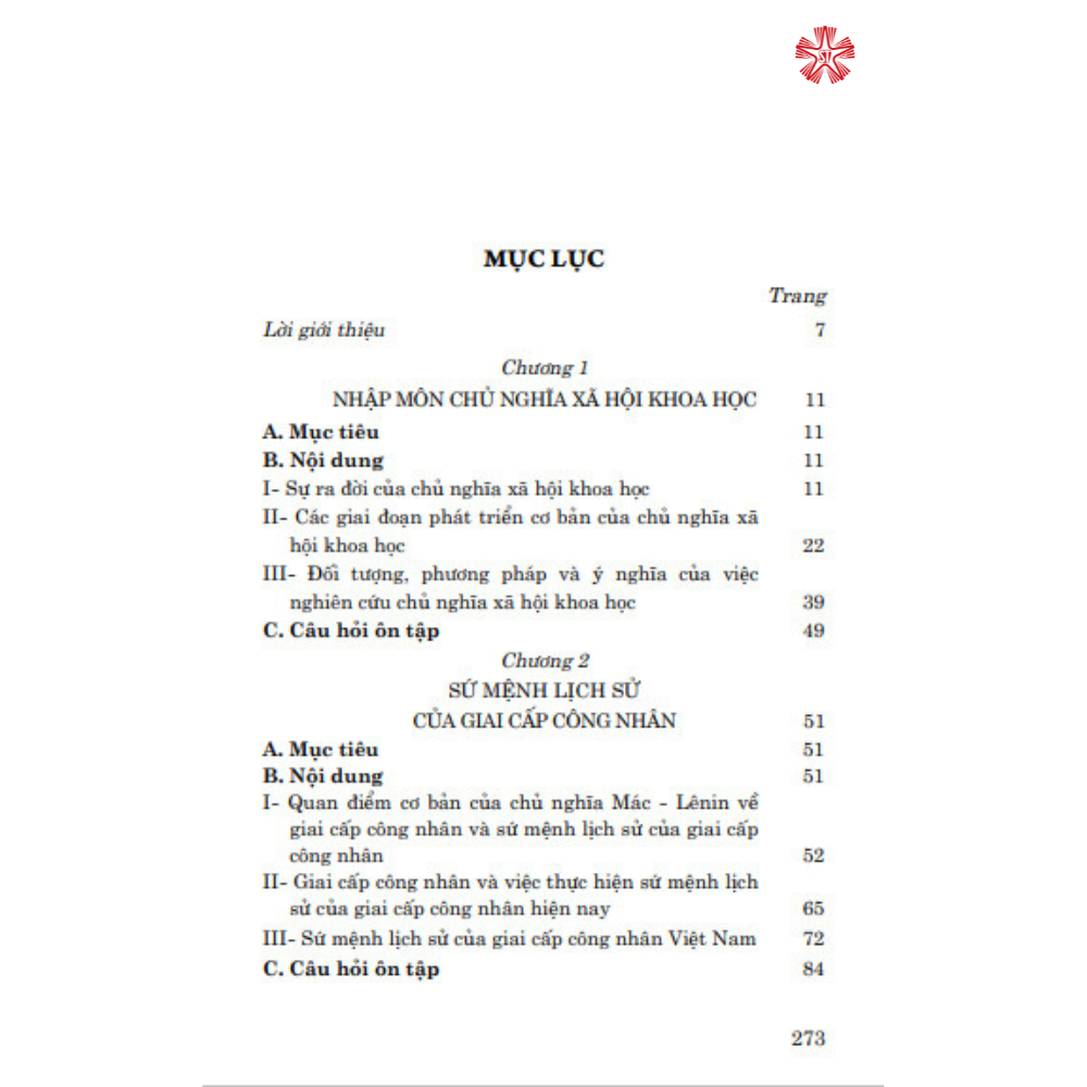 Giáo trình chủ nghĩa xã hội khoa học (Dành cho bậc đại học hệ không chuyên lý luận chính trị)