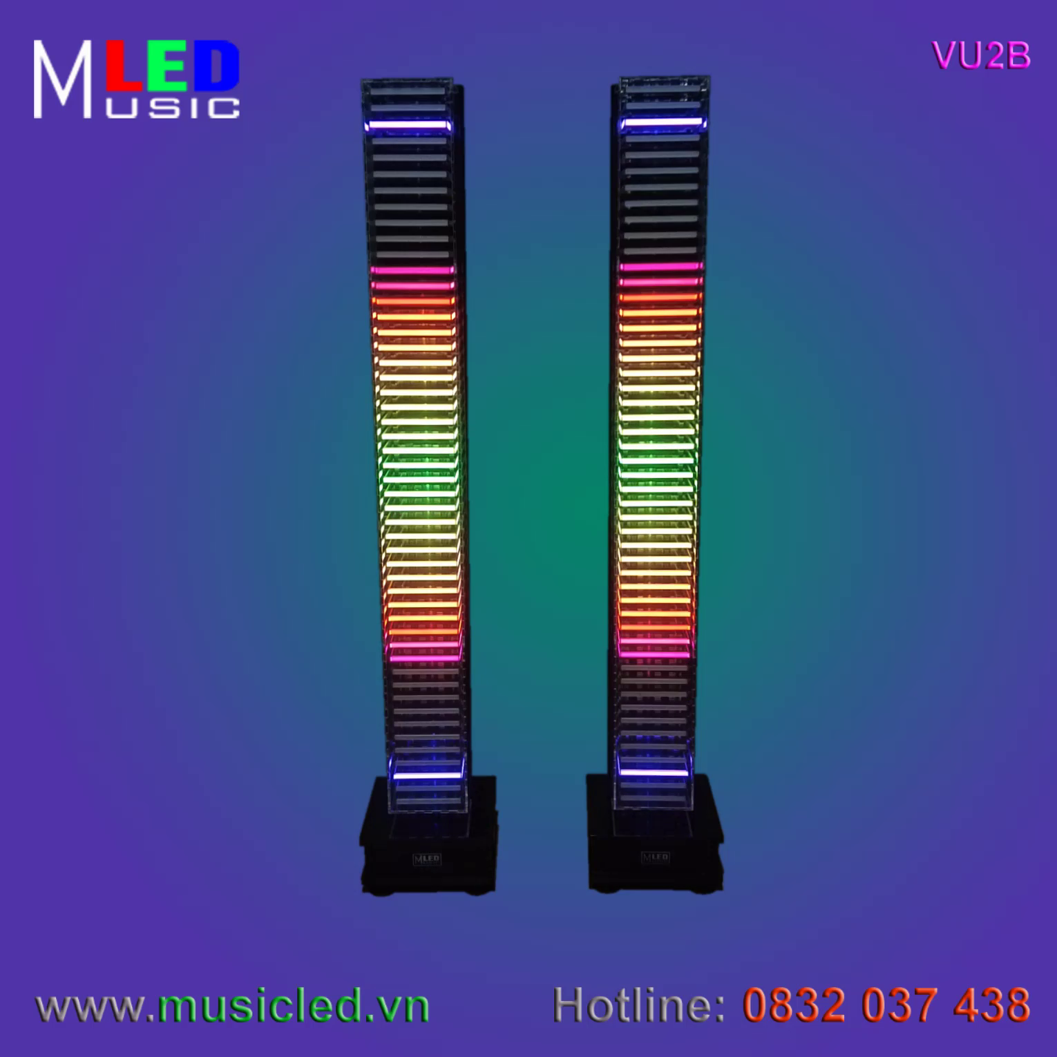 Đôi đèn Music LED nháy theo âm lượng nhạc cỡ lớn
