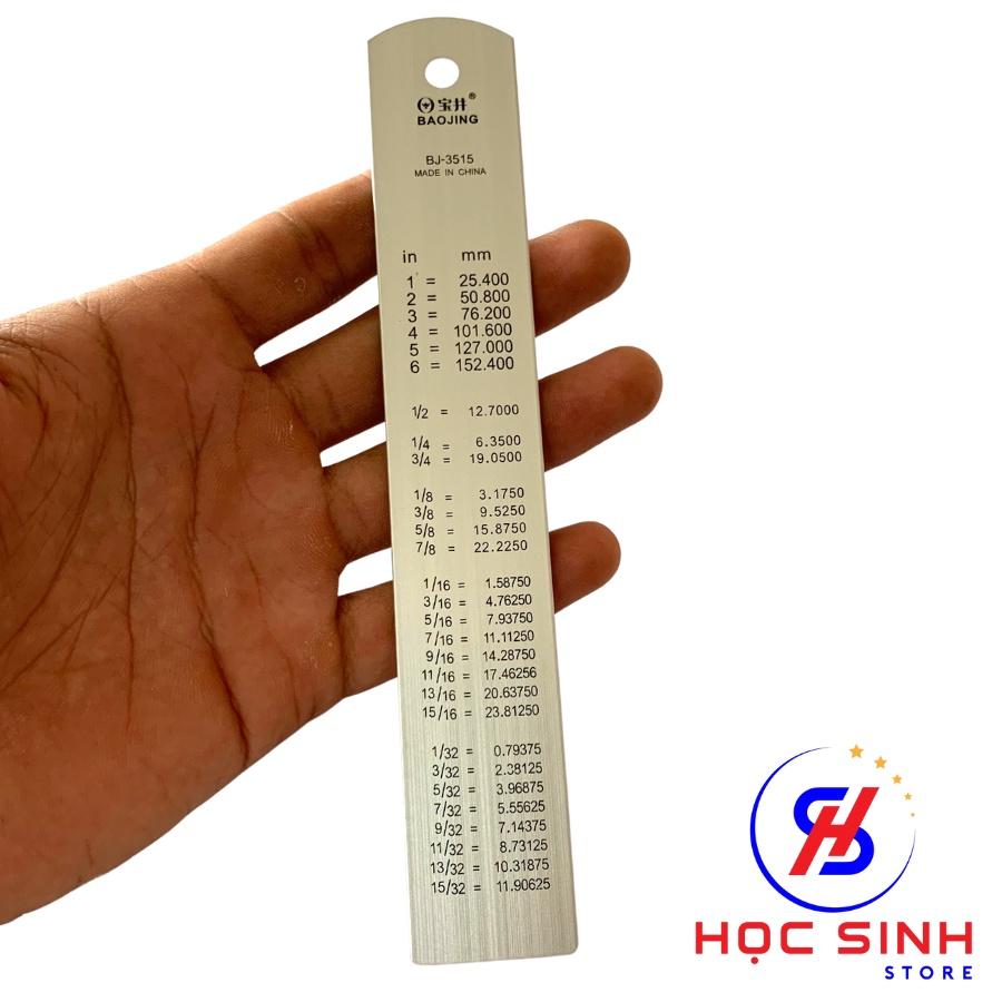 Thước Nhôm 15cm, 20cm Độ Chính Xác Cao, Chất liệu Cao Cấp