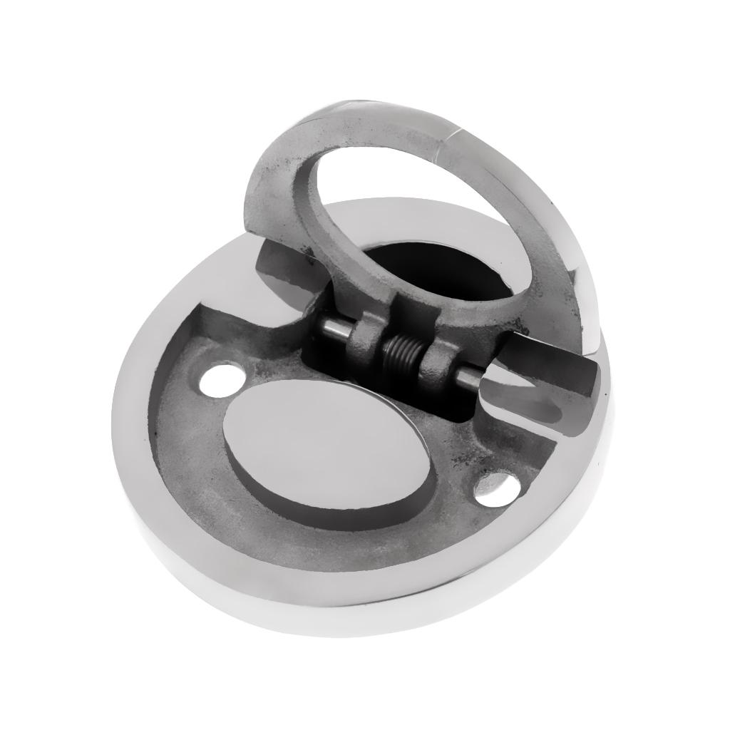 Marine Boat 2''/5cm Round Flush Pull Lift Ring Handle Hatch Latch Locker Cabinet Hardware Accessories