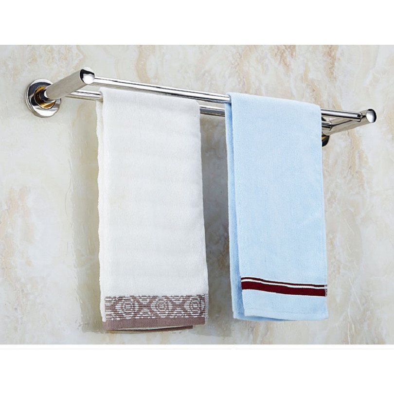 Thanh đôi inox treo khăn nhà tắm 70cm bằng inox 304 không gỉ, bền bỉ