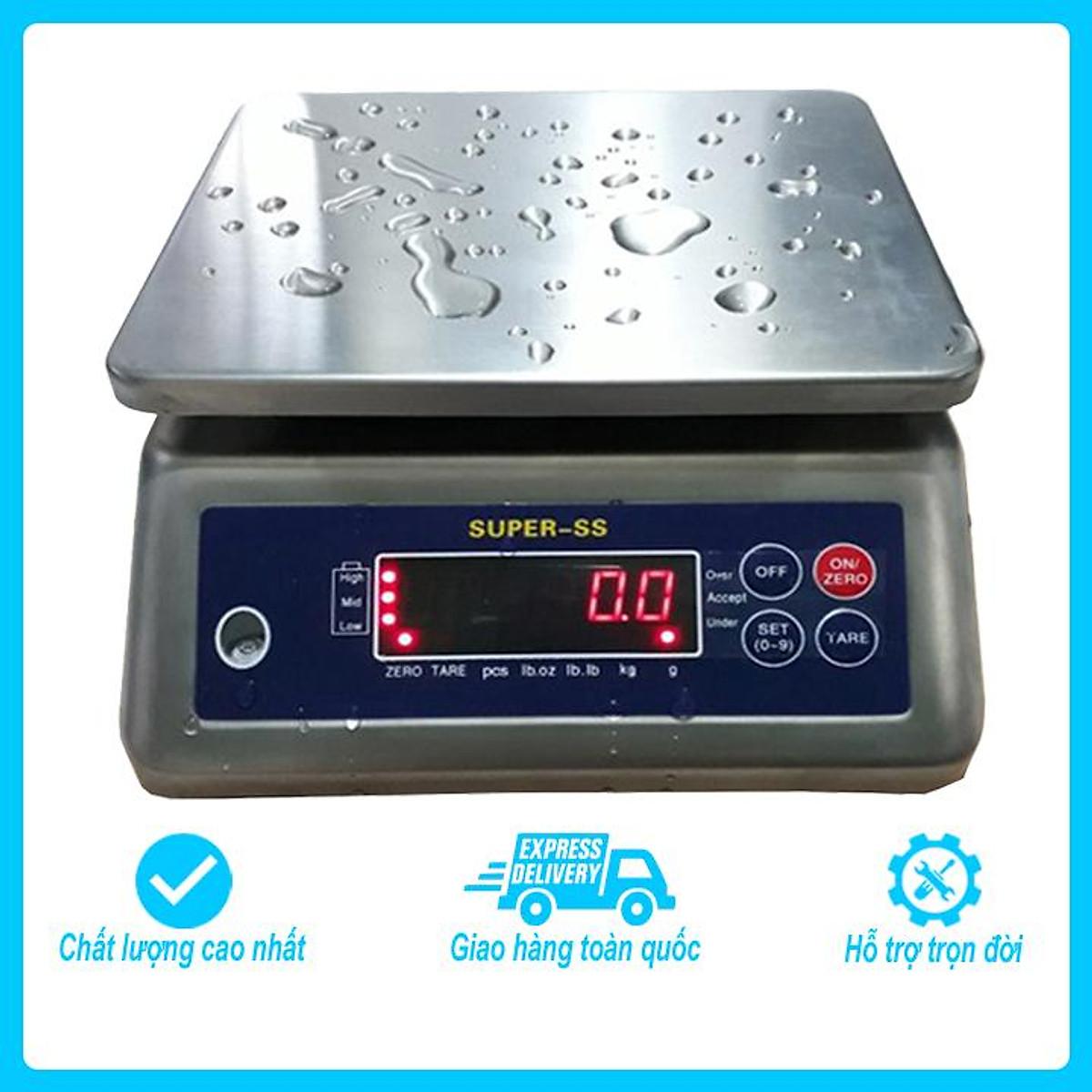 Cân điện tử chống nước Super SS, mức cân tối đa 6kg, độ chia 1g