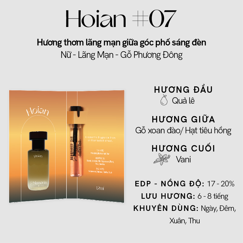 Nước hoa Hàn Quốc De Memoria Minisize 1,2ml - BST Ký Ức Bất Tận, Mùi Hương Phương Đông Lắng Đọng