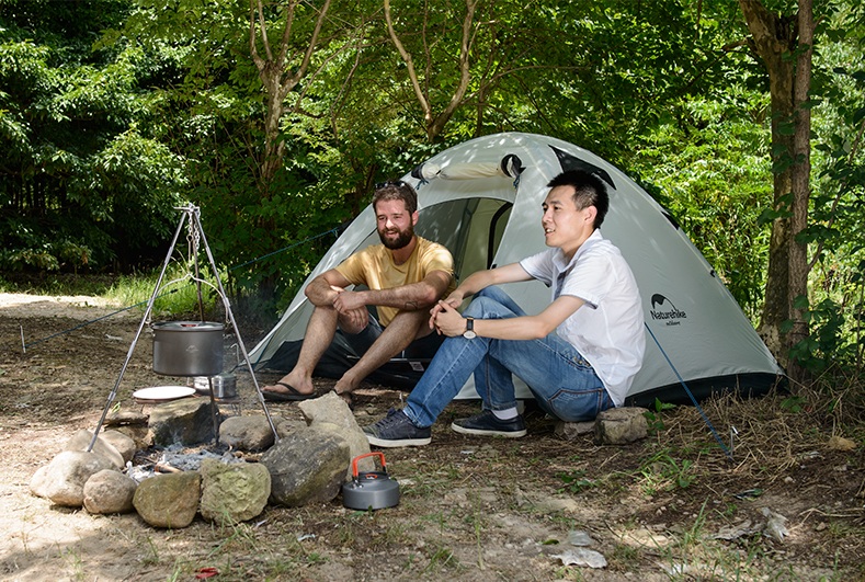 Nồi treo NatureHike NH17D021-G (có quai treo) dung tích 4L dùng cho 4-6 người (Picnic hanging pot for 4-6 persons) dùng đi cắm trại, picnic, dã ngoại