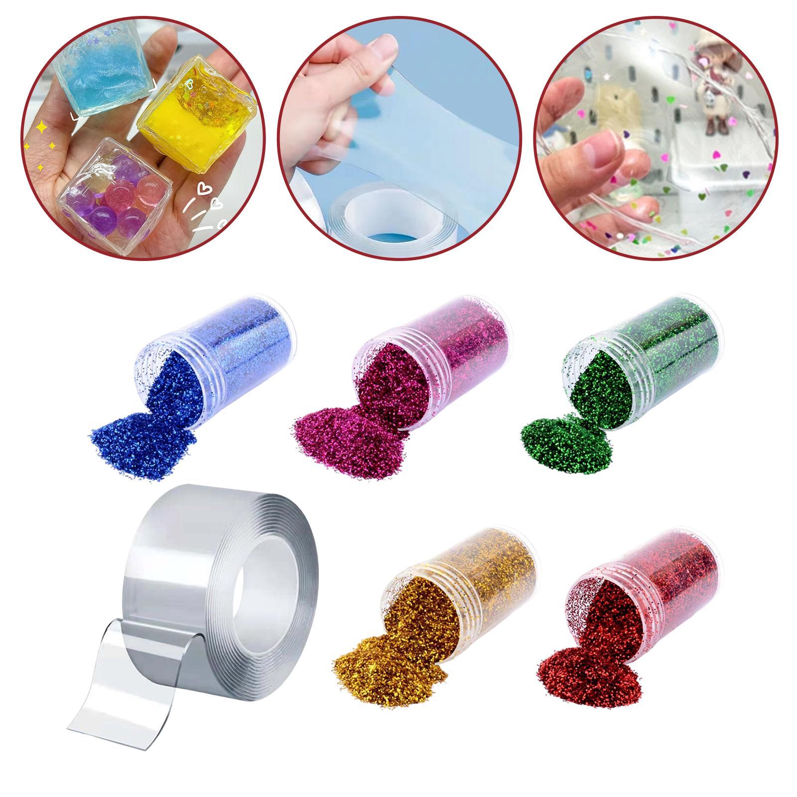 Entertainment Sticky Tape with Glitter Powder 1mm Thickness Party Game