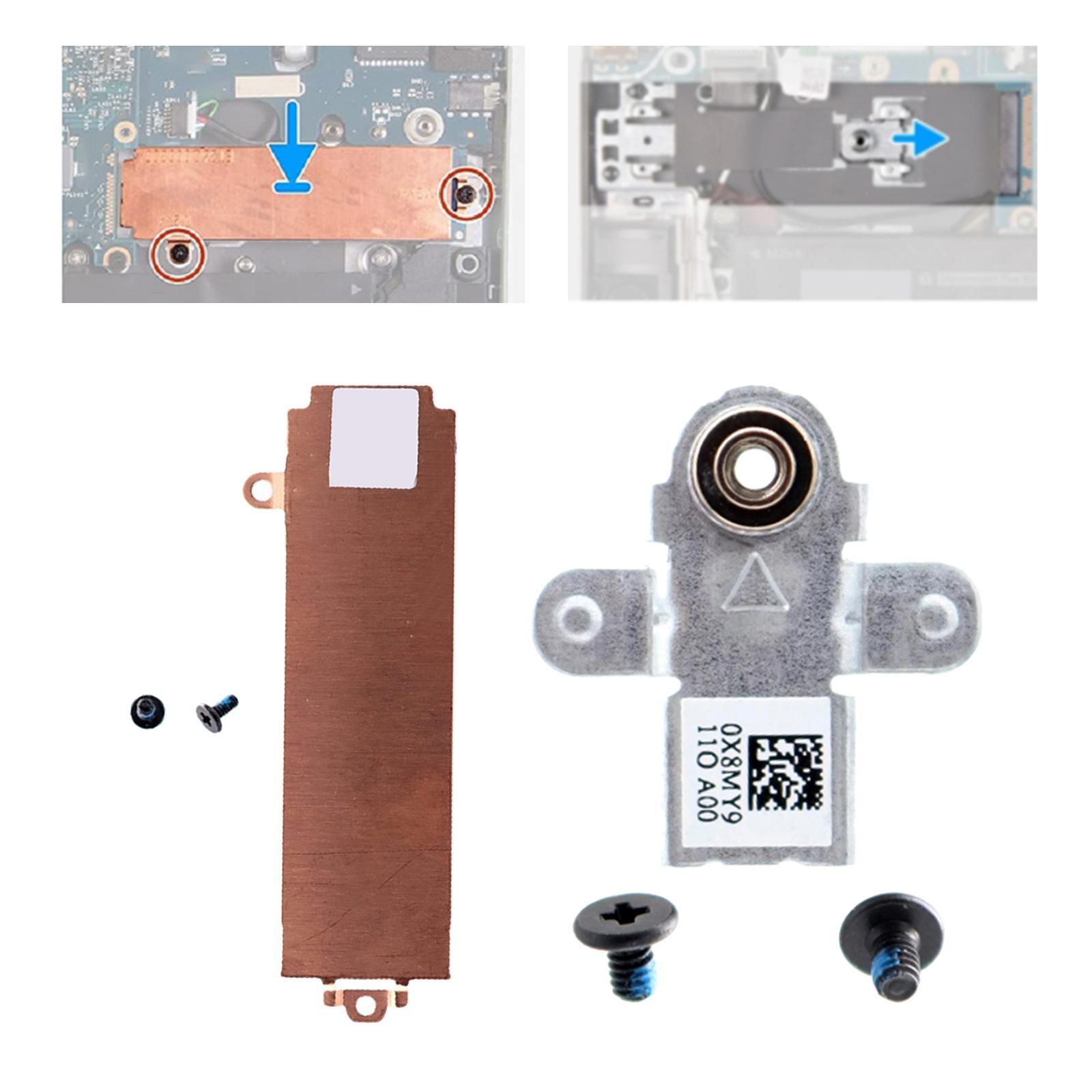 2280 M.2 SSD Heatsink Cover w/ Bracket Holders for Dell G15 5510 5511 Series