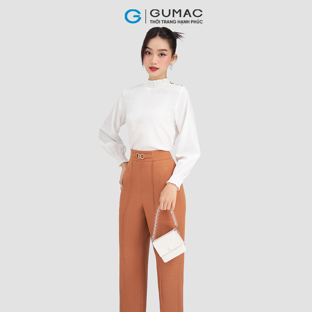 Áo kiểu cổ chạy thun thời trang GUMAC AD03012