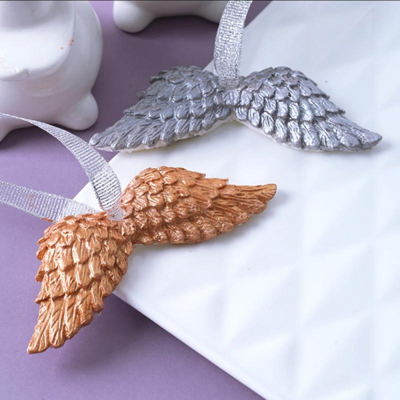 Angel Wings Silicone Mold Baking Accessories 3D DIY Sugar Craft Chocolate Cutter Mould Fondant Bakeware Cake Decorating Tool