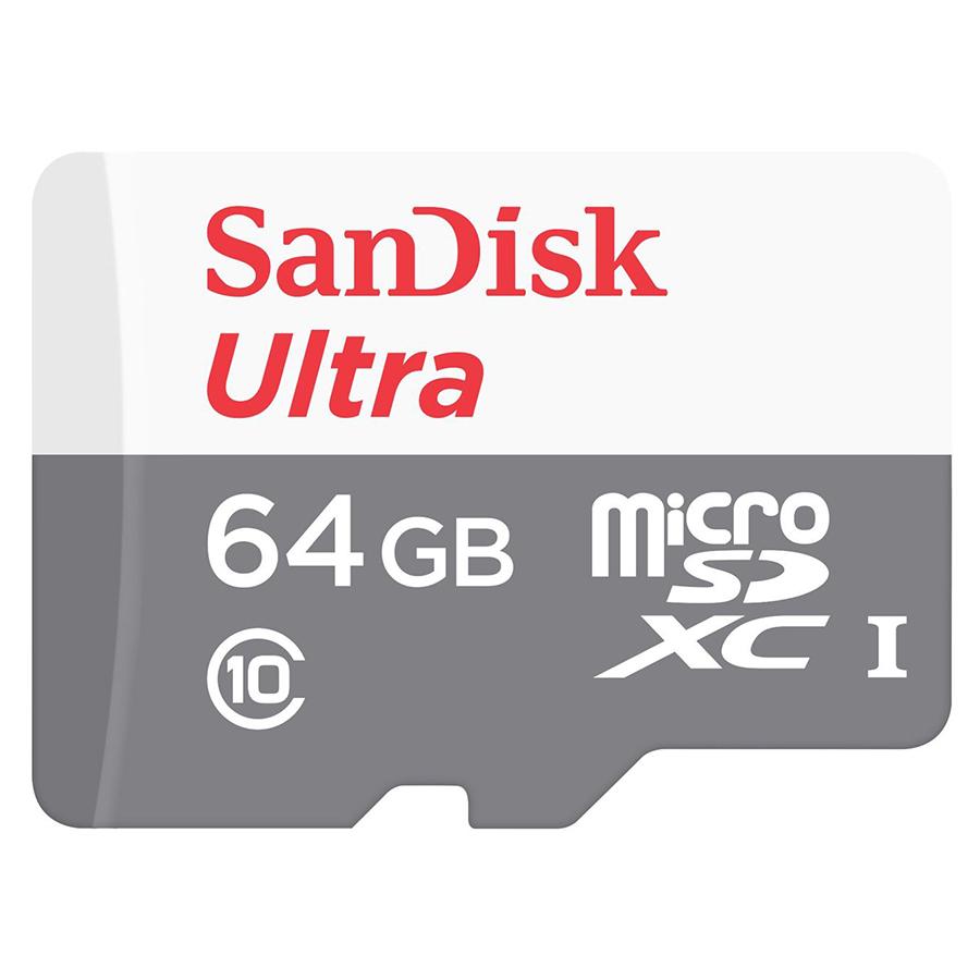 Thẻ Nhớ Sandisk Ultra microSDXC UHS-I Card 64GB - Hàng Chính Hãng