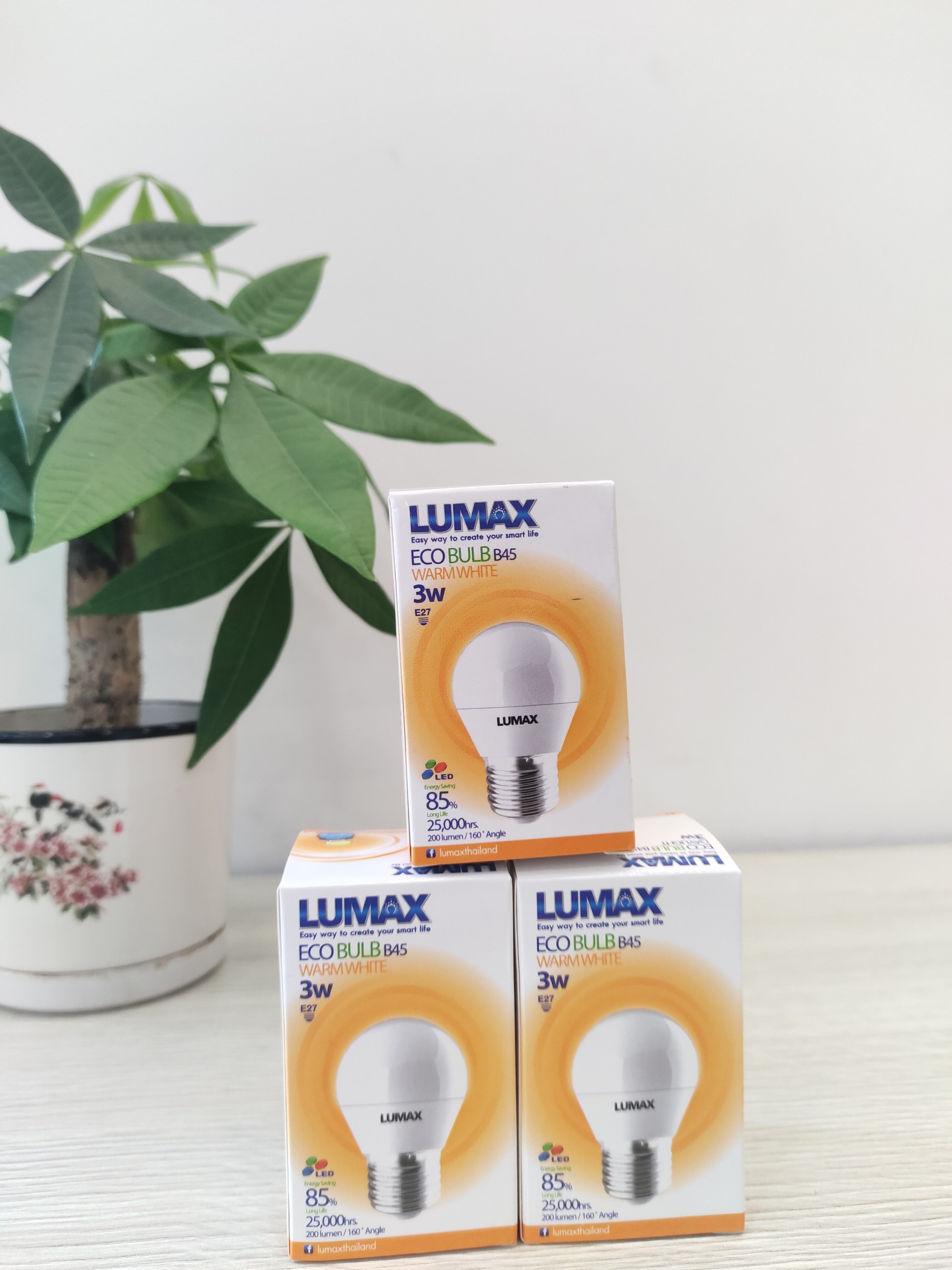 BÓNG ĐÈN LUMAX#ECOBULB B45-200LM/830/3W/E27 - Hàng chính hãng