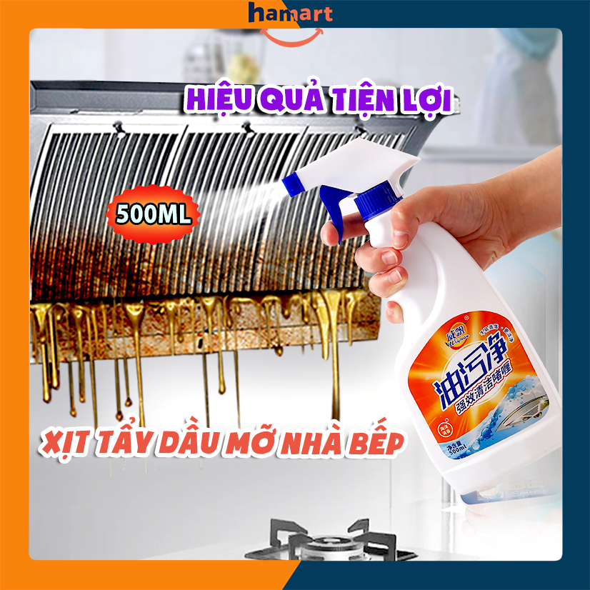 Nước Tẩy Dầu Mỡ Nhà Bếp Dạng Xịt Đa Năng Super Clean 6in1 500ml Hàng Nội Địa Chất Lượng Cao