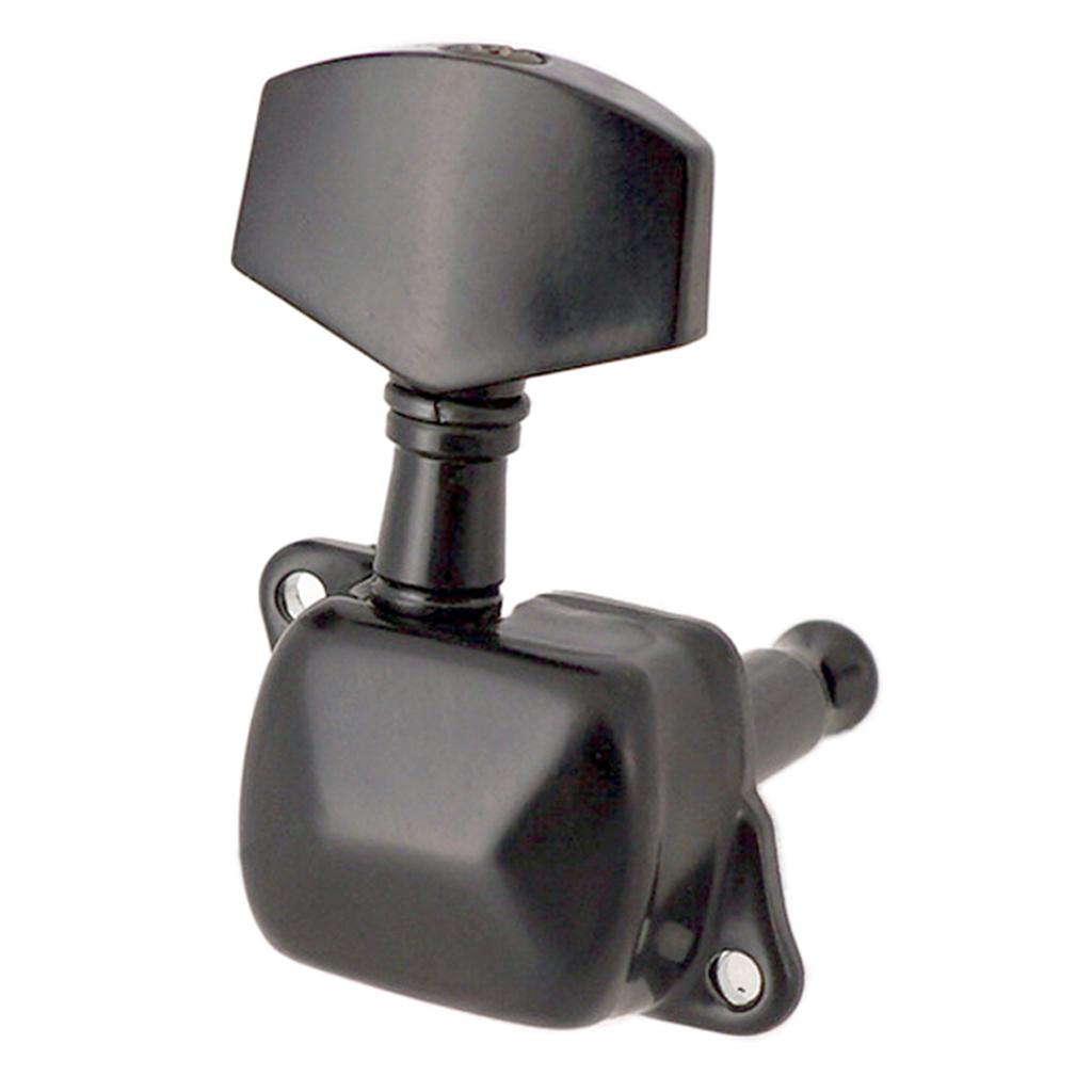 Sunnimix Đen 3L3R Semiclosed Đàn Guitar Chỉnh Chốt Phím Chỉnh Âm Cho Đàn Acoustic Guitar Điện Phần