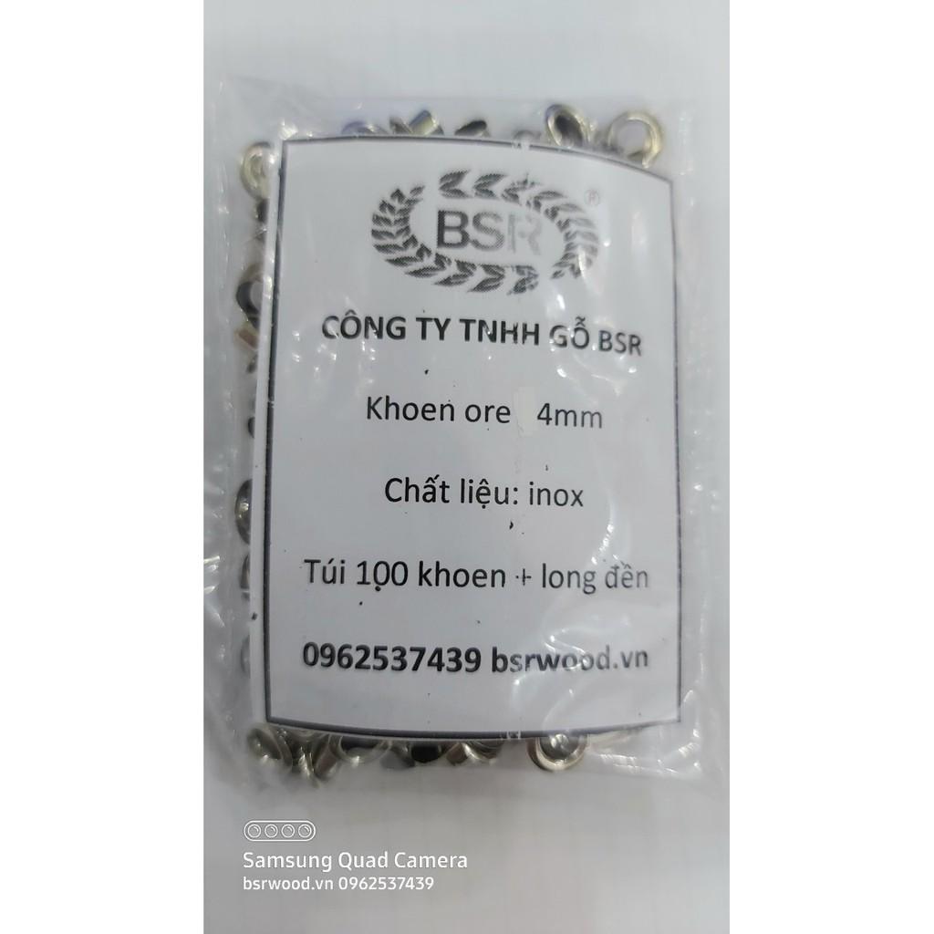 Khoen ore 4mm Khoen mắt cáo 4 ly Bằng INOX không gỉ Khuy mắt cáo bấm vải Phụ liệu may mặc cao cấp