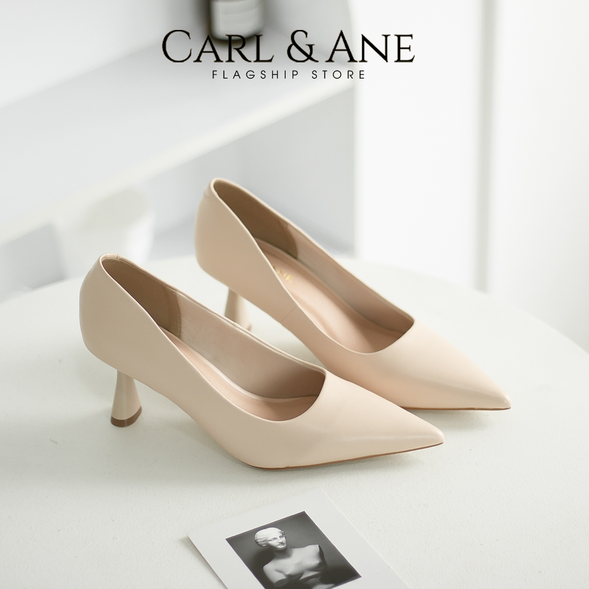 Erosska - Giày cao gót bít mũi thời trang công sở gót nhọn cao 7cm - CP014
